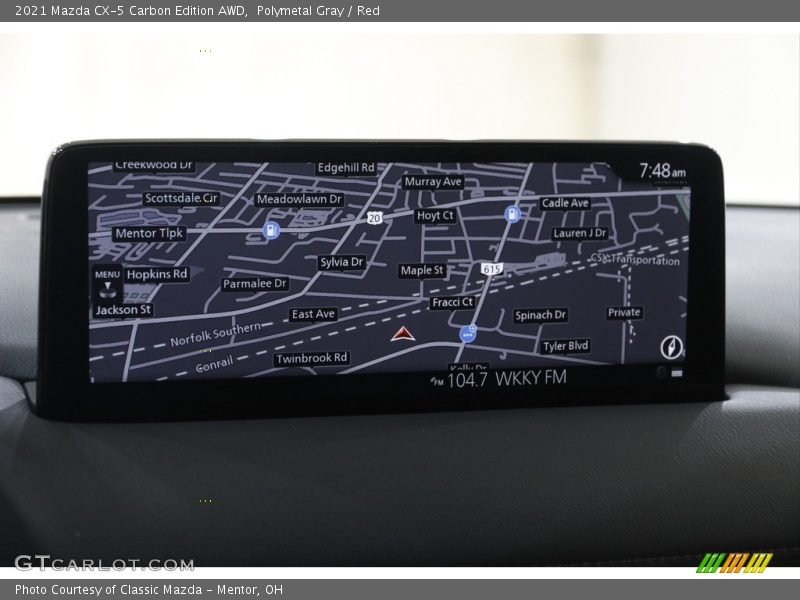 Polymetal Gray / Red 2021 Mazda CX-5 Carbon Edition AWD