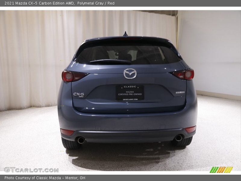 Polymetal Gray / Red 2021 Mazda CX-5 Carbon Edition AWD