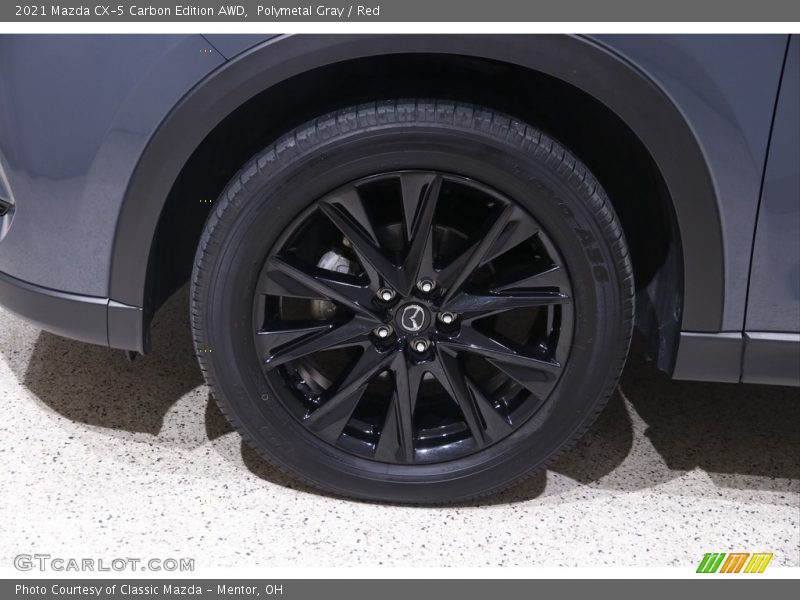 Polymetal Gray / Red 2021 Mazda CX-5 Carbon Edition AWD