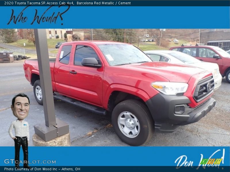 Barcelona Red Metallic / Cement 2020 Toyota Tacoma SR Access Cab 4x4