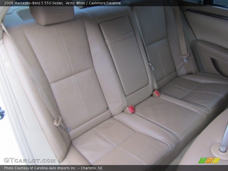 Arctic White / Cashmere/Savanna 2008 Mercedes-Benz S 550 Sedan