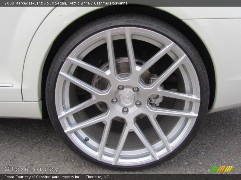 Arctic White / Cashmere/Savanna 2008 Mercedes-Benz S 550 Sedan