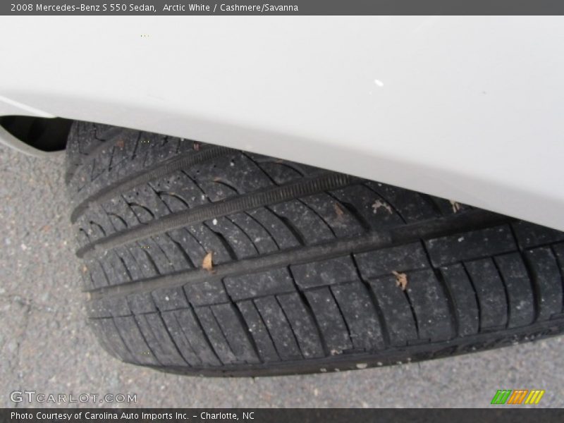 Arctic White / Cashmere/Savanna 2008 Mercedes-Benz S 550 Sedan