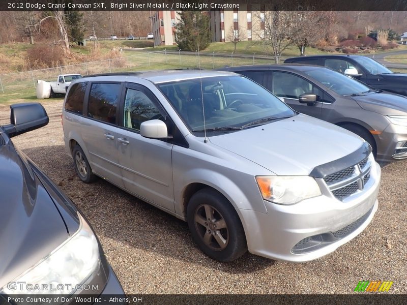 Bright Silver Metallic / Black/Light Graystone 2012 Dodge Grand Caravan SXT