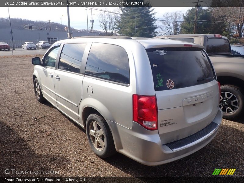 Bright Silver Metallic / Black/Light Graystone 2012 Dodge Grand Caravan SXT