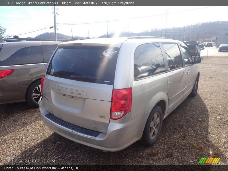 Bright Silver Metallic / Black/Light Graystone 2012 Dodge Grand Caravan SXT