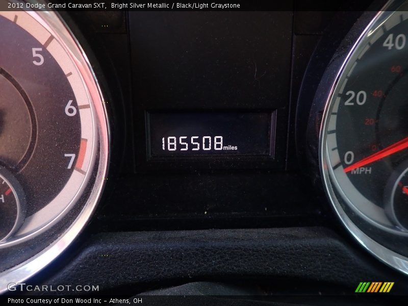 Bright Silver Metallic / Black/Light Graystone 2012 Dodge Grand Caravan SXT