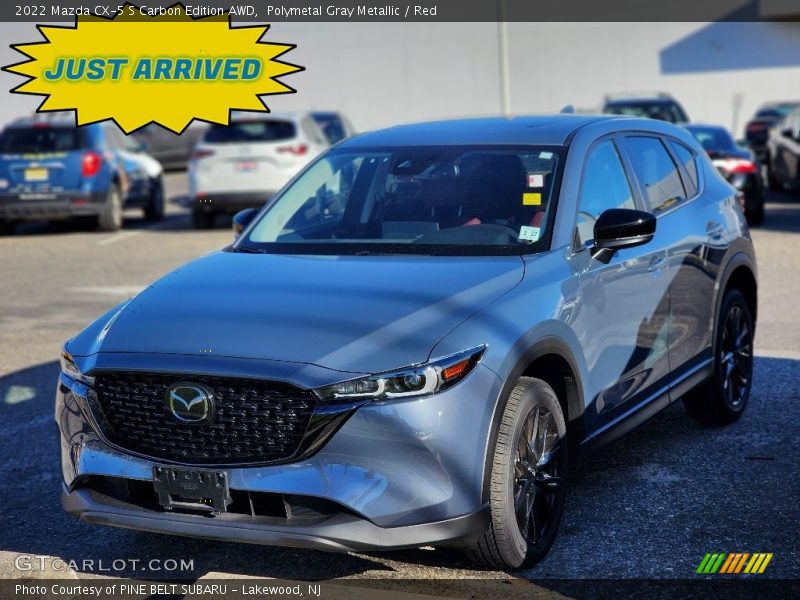 Polymetal Gray Metallic / Red 2022 Mazda CX-5 S Carbon Edition AWD