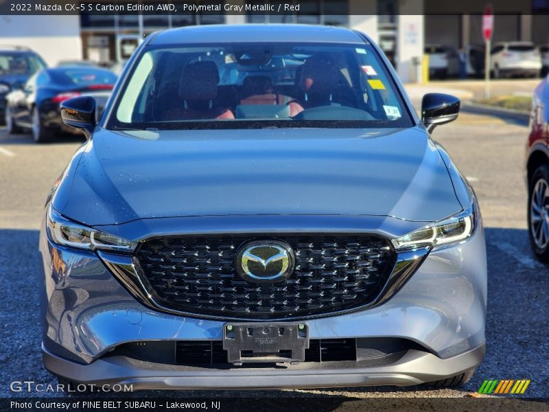 Polymetal Gray Metallic / Red 2022 Mazda CX-5 S Carbon Edition AWD
