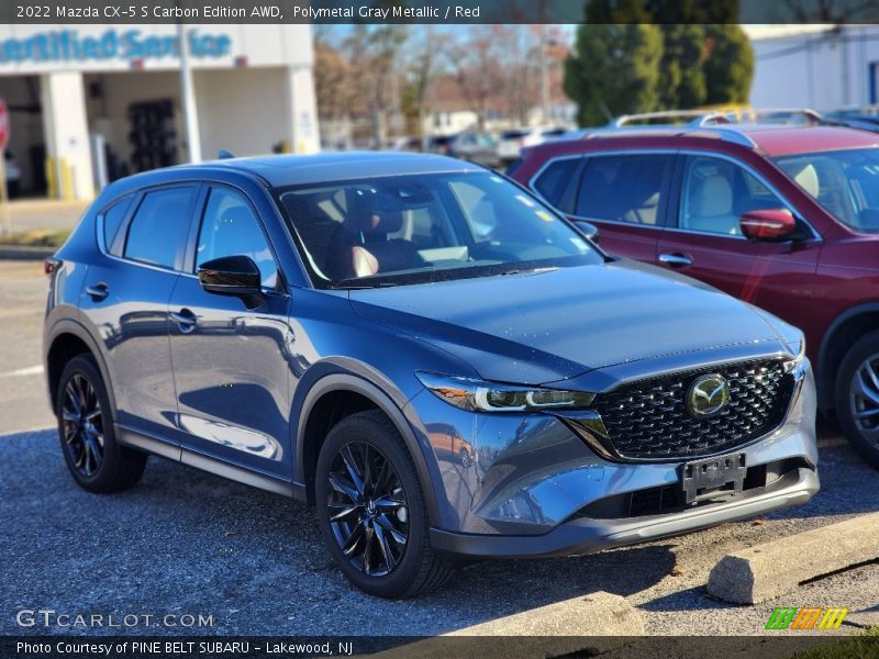 Polymetal Gray Metallic / Red 2022 Mazda CX-5 S Carbon Edition AWD