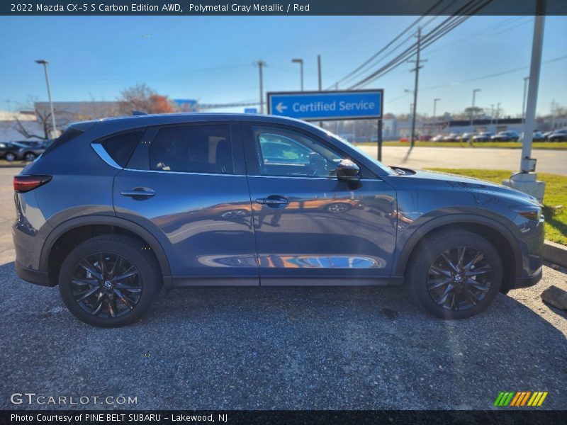 Polymetal Gray Metallic / Red 2022 Mazda CX-5 S Carbon Edition AWD