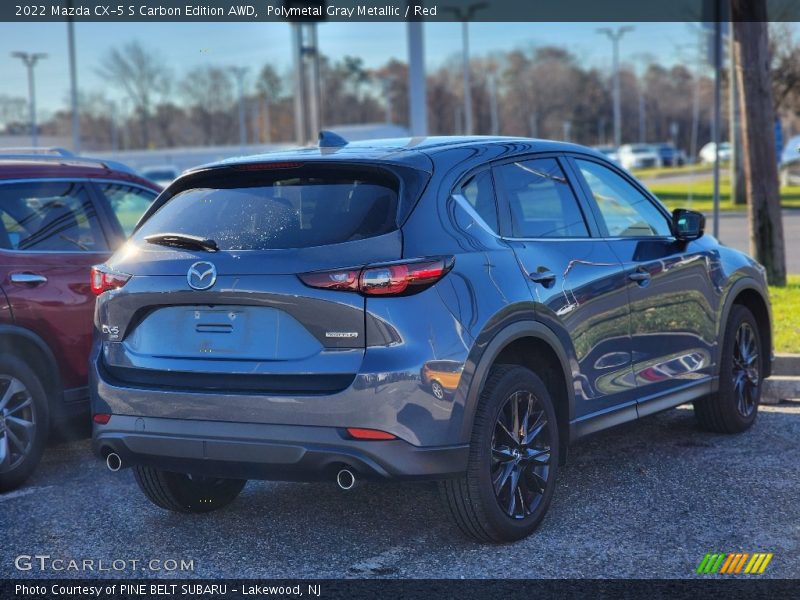 Polymetal Gray Metallic / Red 2022 Mazda CX-5 S Carbon Edition AWD