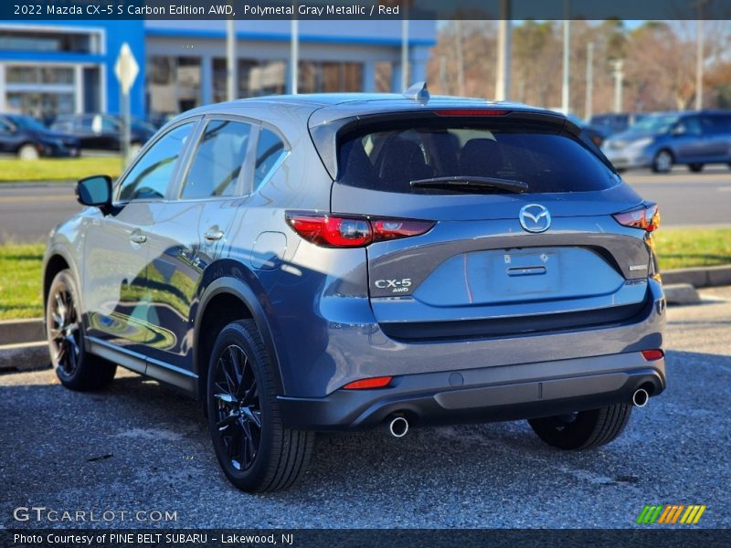 Polymetal Gray Metallic / Red 2022 Mazda CX-5 S Carbon Edition AWD