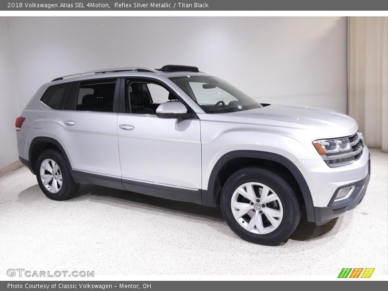 Reflex Silver Metallic / Titan Black 2018 Volkswagen Atlas SEL 4Motion