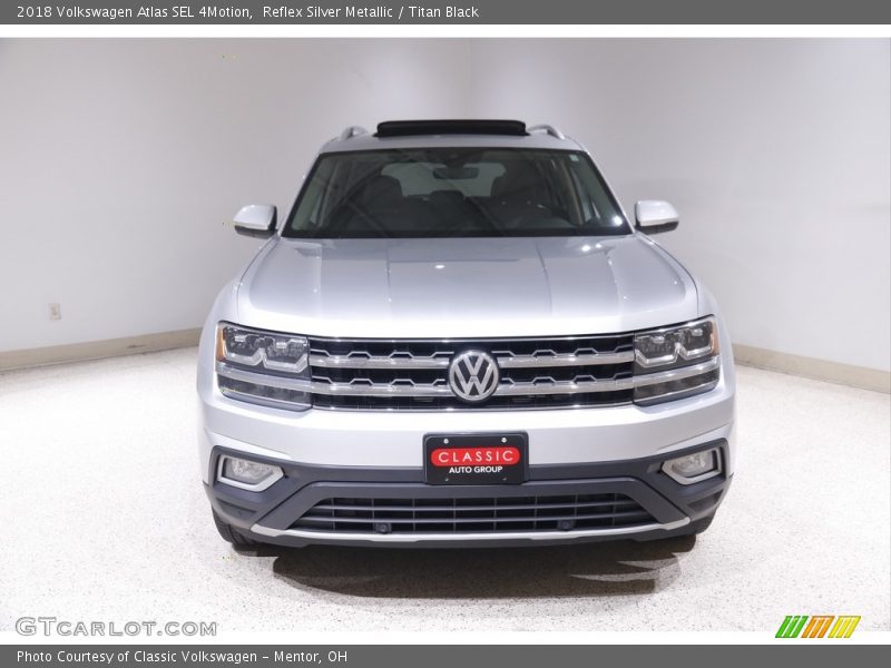 Reflex Silver Metallic / Titan Black 2018 Volkswagen Atlas SEL 4Motion