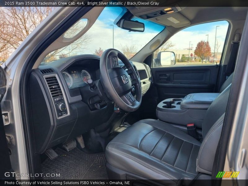  2015 3500 Tradesman Crew Cab 4x4 Black/Diesel Gray Interior