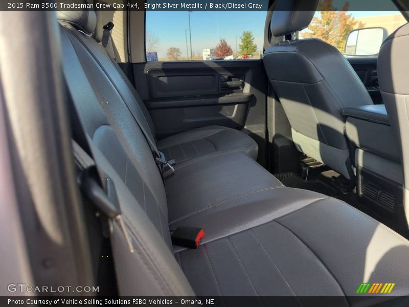 Rear Seat of 2015 3500 Tradesman Crew Cab 4x4