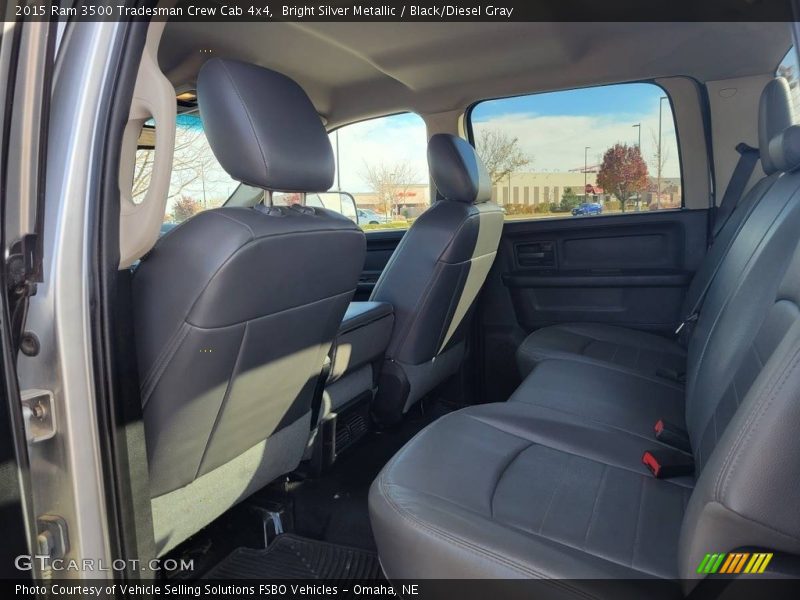 Rear Seat of 2015 3500 Tradesman Crew Cab 4x4