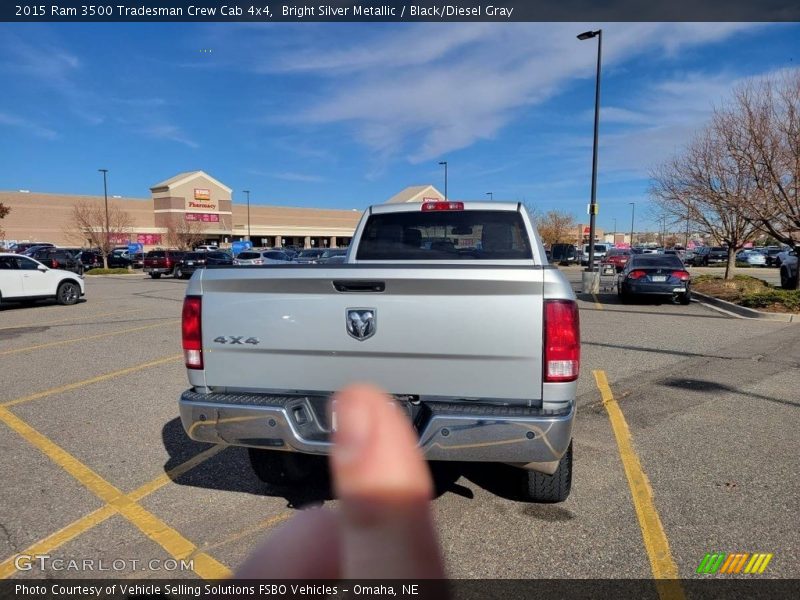 Bright Silver Metallic / Black/Diesel Gray 2015 Ram 3500 Tradesman Crew Cab 4x4