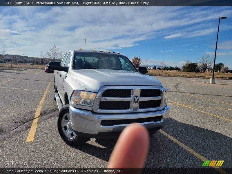 Bright Silver Metallic / Black/Diesel Gray 2015 Ram 3500 Tradesman Crew Cab 4x4