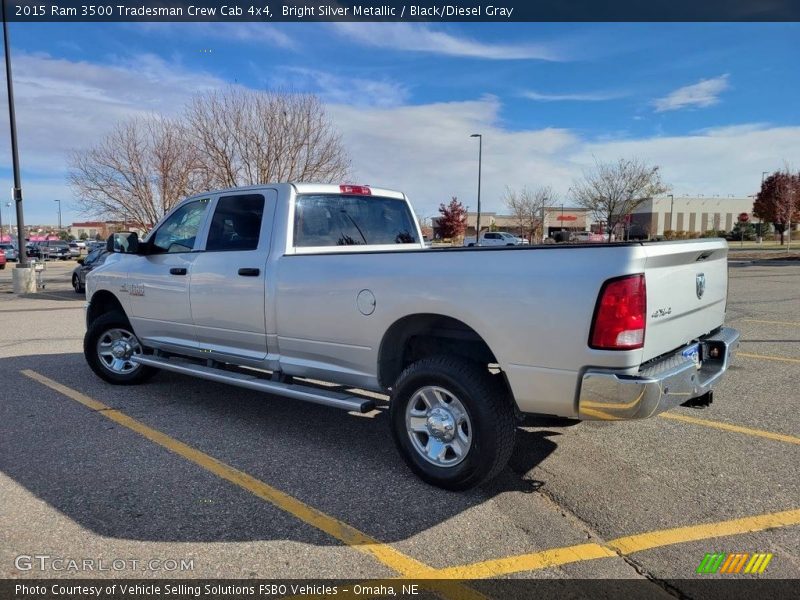 Bright Silver Metallic / Black/Diesel Gray 2015 Ram 3500 Tradesman Crew Cab 4x4