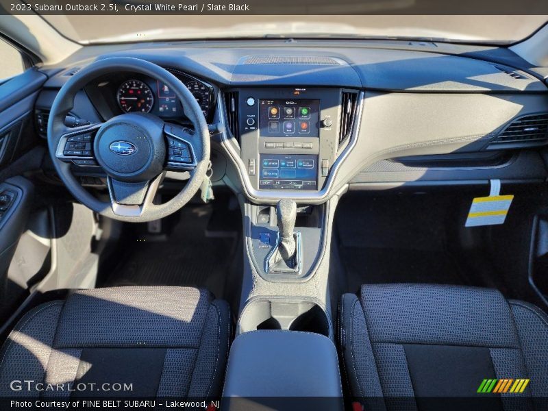 Crystal White Pearl / Slate Black 2023 Subaru Outback 2.5i