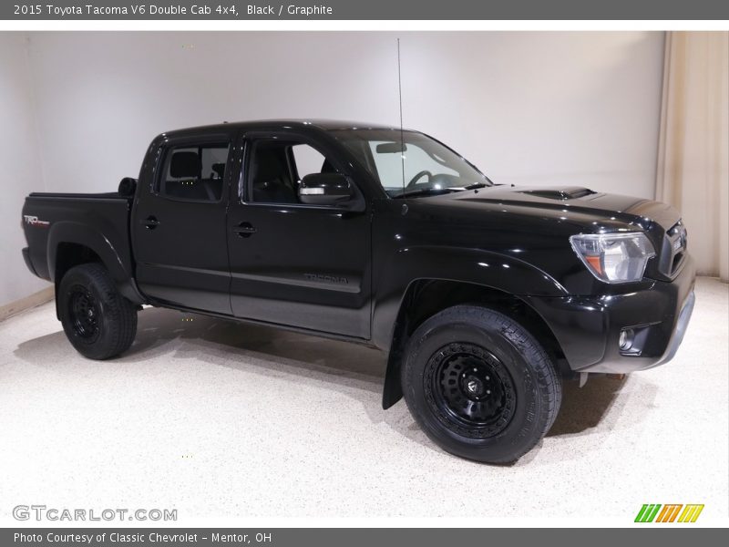 Black / Graphite 2015 Toyota Tacoma V6 Double Cab 4x4