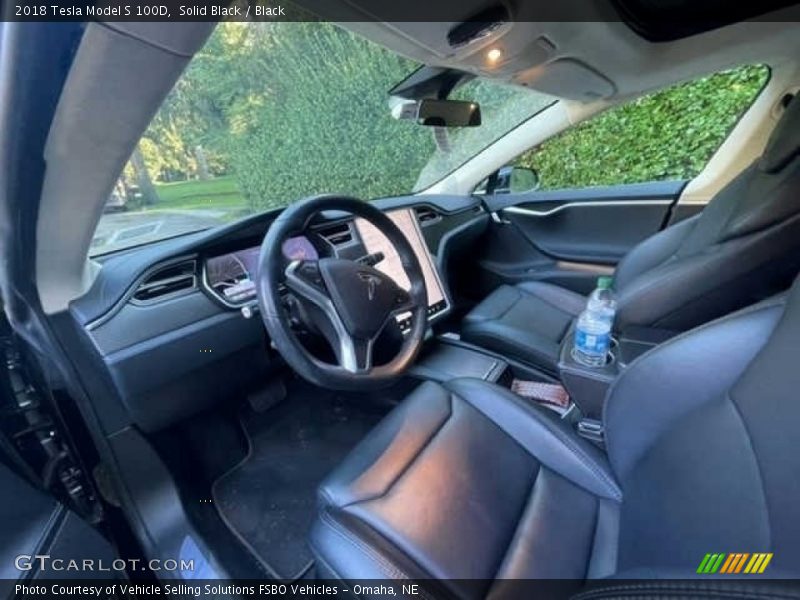 Front Seat of 2018 Model S 100D