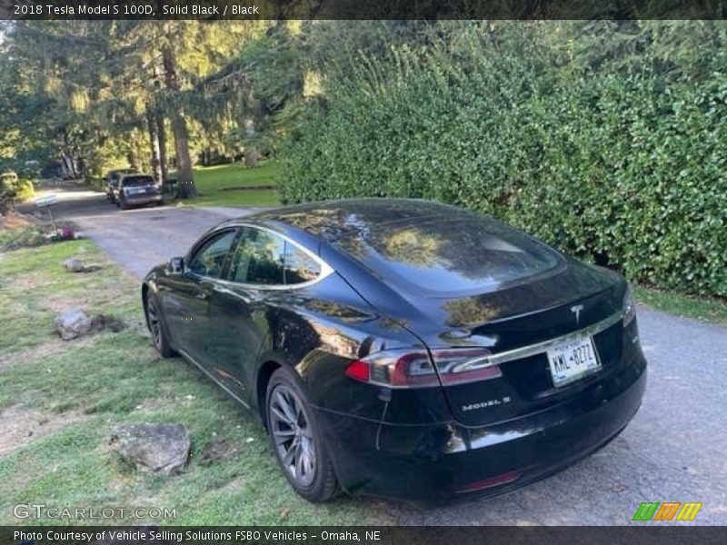 Solid Black / Black 2018 Tesla Model S 100D