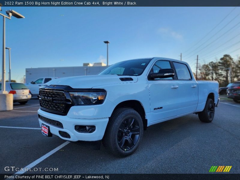 Bright White / Black 2022 Ram 1500 Big Horn Night Edition Crew Cab 4x4