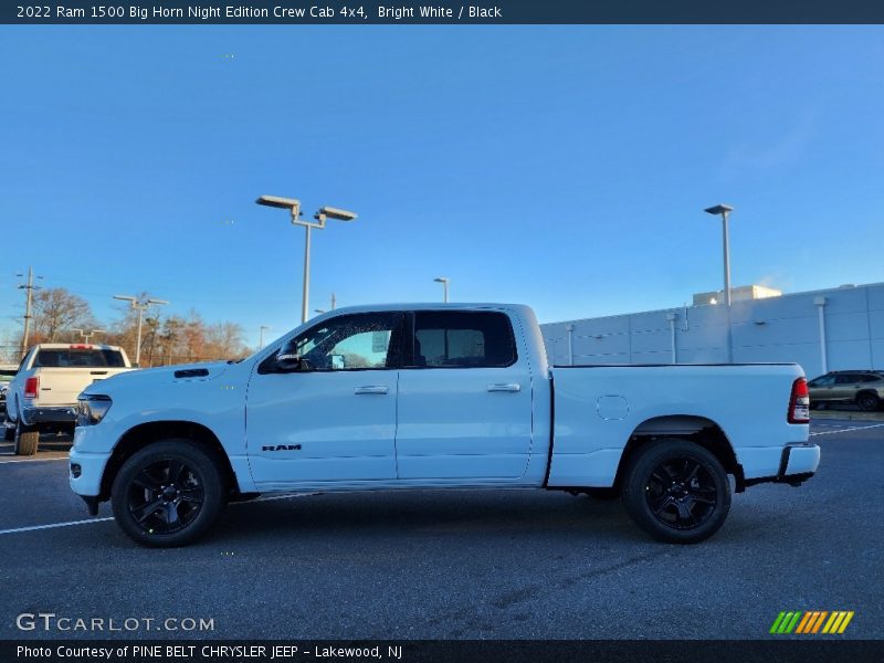 Bright White / Black 2022 Ram 1500 Big Horn Night Edition Crew Cab 4x4