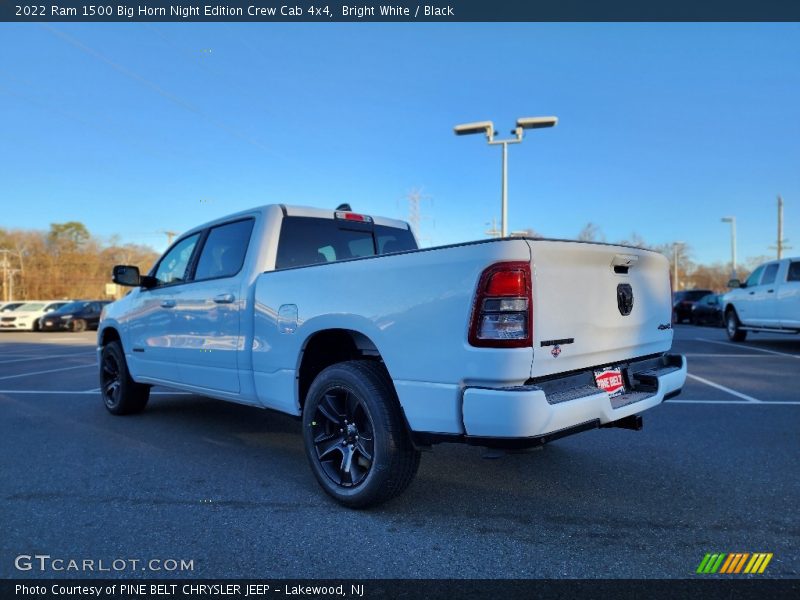 Bright White / Black 2022 Ram 1500 Big Horn Night Edition Crew Cab 4x4