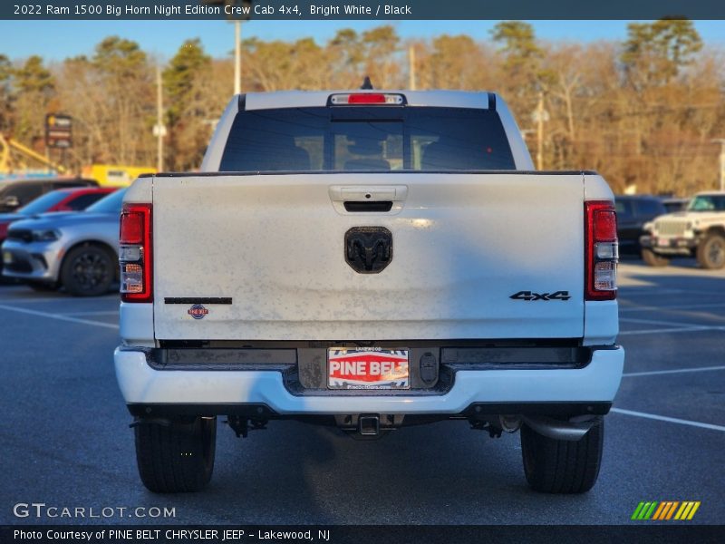Bright White / Black 2022 Ram 1500 Big Horn Night Edition Crew Cab 4x4