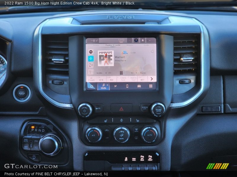 Controls of 2022 1500 Big Horn Night Edition Crew Cab 4x4