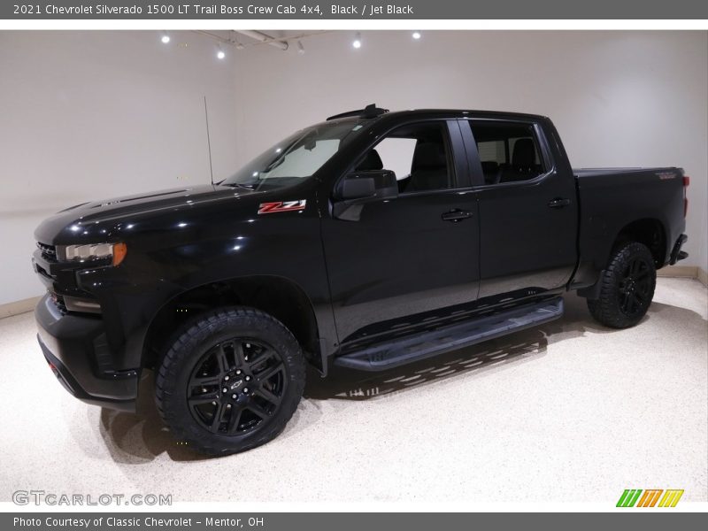 Black / Jet Black 2021 Chevrolet Silverado 1500 LT Trail Boss Crew Cab 4x4