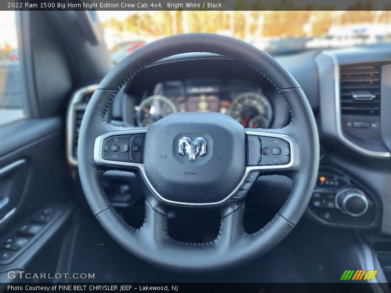Bright White / Black 2022 Ram 1500 Big Horn Night Edition Crew Cab 4x4