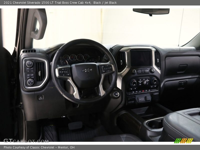 Dashboard of 2021 Silverado 1500 LT Trail Boss Crew Cab 4x4
