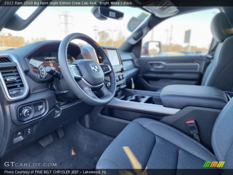 Bright White / Black 2022 Ram 1500 Big Horn Night Edition Crew Cab 4x4