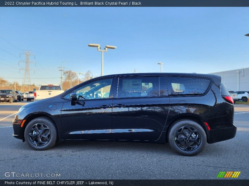 Brilliant Black Crystal Pearl / Black 2022 Chrysler Pacifica Hybrid Touring L