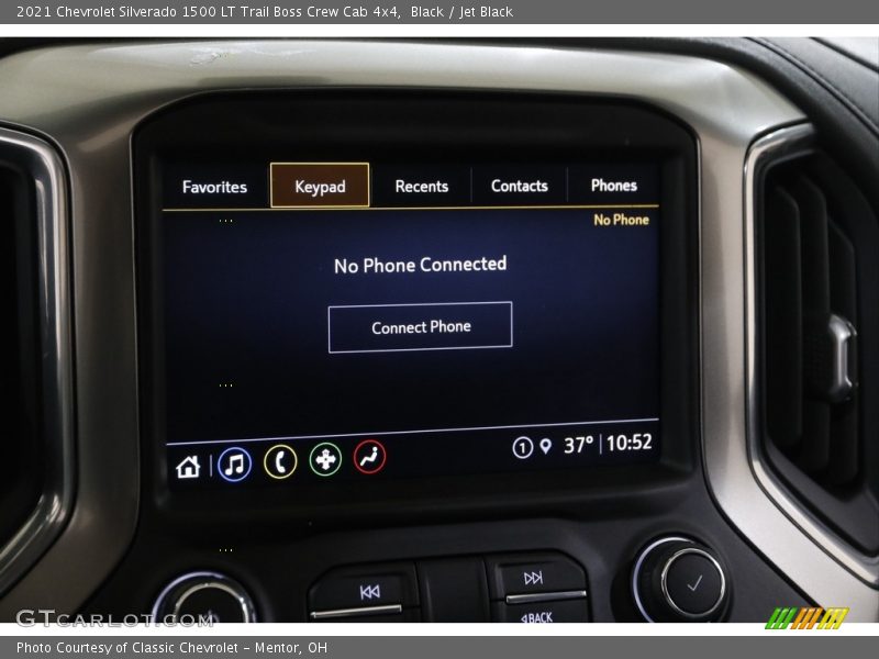 Black / Jet Black 2021 Chevrolet Silverado 1500 LT Trail Boss Crew Cab 4x4