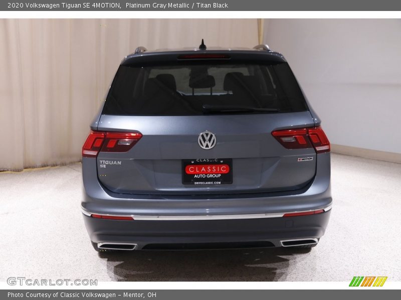 Exhaust of 2020 Tiguan SE 4MOTION