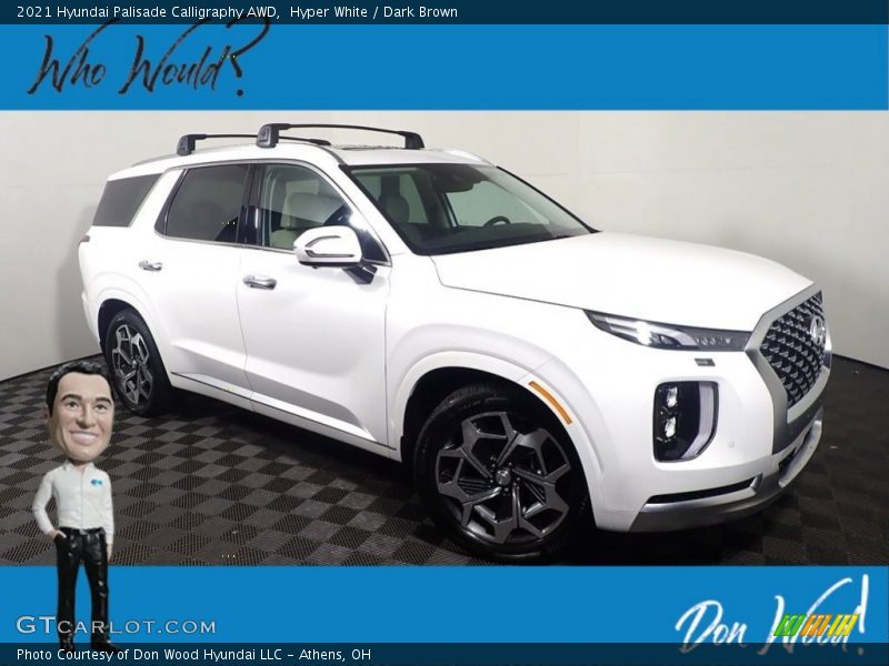 Hyper White / Dark Brown 2021 Hyundai Palisade Calligraphy AWD
