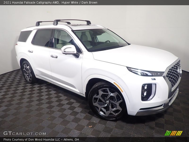 Hyper White / Dark Brown 2021 Hyundai Palisade Calligraphy AWD