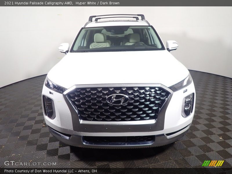 Hyper White / Dark Brown 2021 Hyundai Palisade Calligraphy AWD