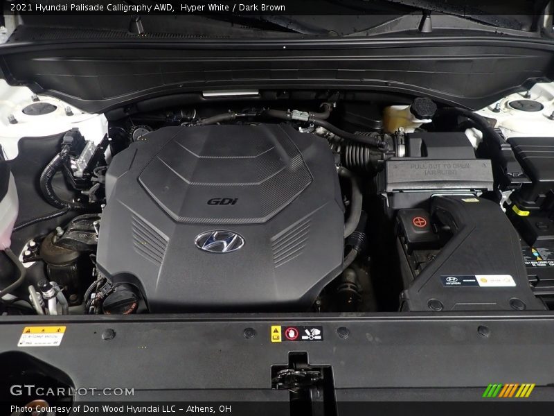 Hyper White / Dark Brown 2021 Hyundai Palisade Calligraphy AWD