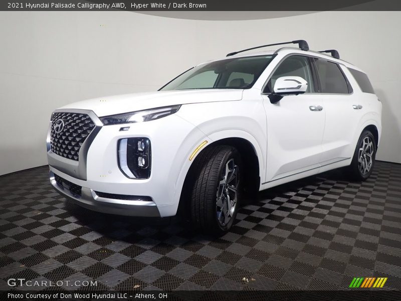 Hyper White / Dark Brown 2021 Hyundai Palisade Calligraphy AWD