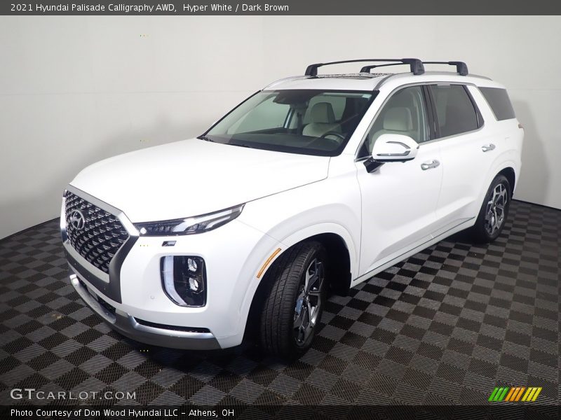 Hyper White / Dark Brown 2021 Hyundai Palisade Calligraphy AWD