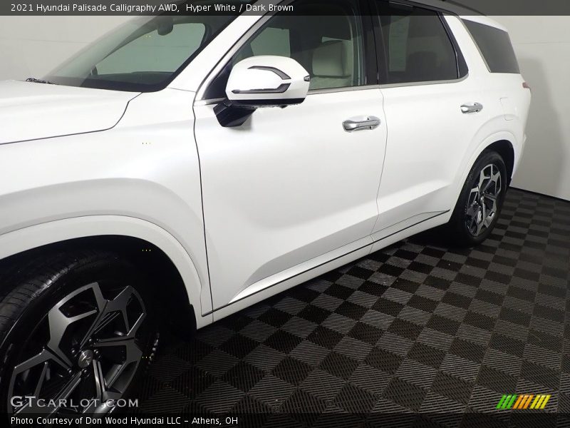 Hyper White / Dark Brown 2021 Hyundai Palisade Calligraphy AWD