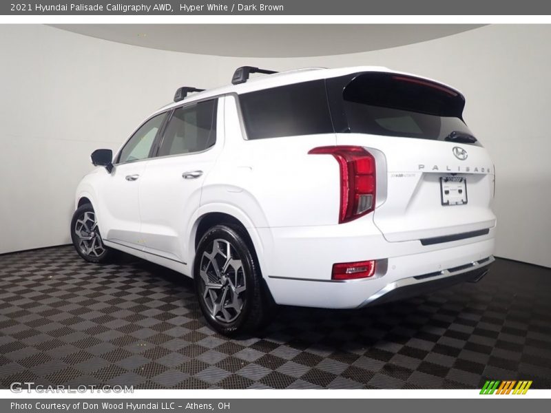 Hyper White / Dark Brown 2021 Hyundai Palisade Calligraphy AWD
