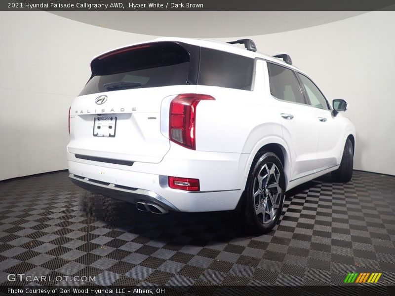 Hyper White / Dark Brown 2021 Hyundai Palisade Calligraphy AWD